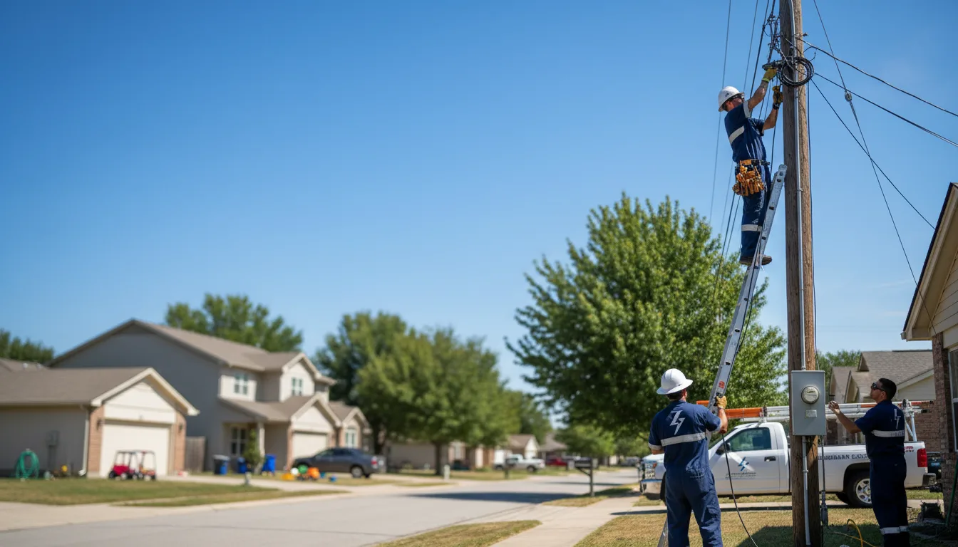 Residential electrician providing installation services in Moriah Center, NY